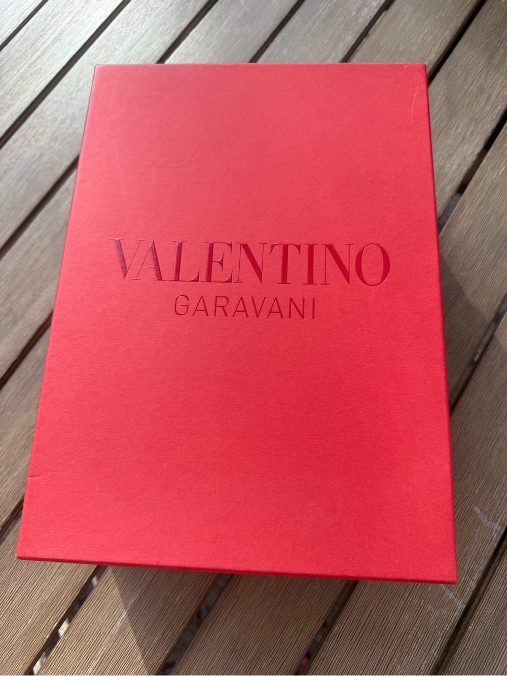 Valentino Garavani Red Empty Shoe Box With Lid Gift Storage Packaging